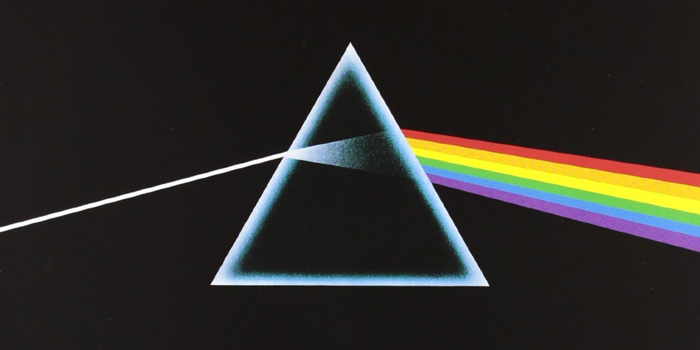 Prisma que descompone los colores del espectro de luz